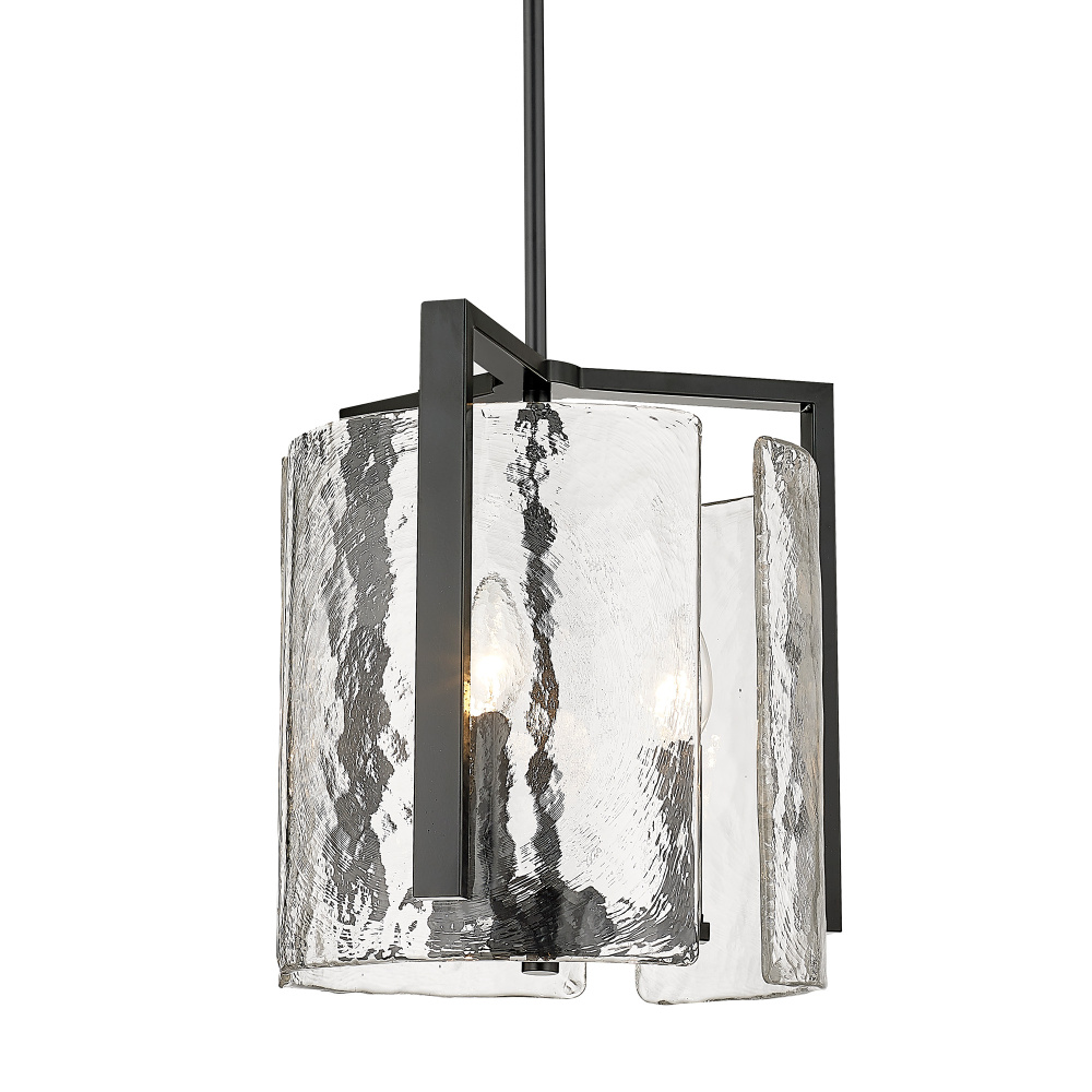 Golden Lighting Aenon 3-light Pendant in Matte Black
